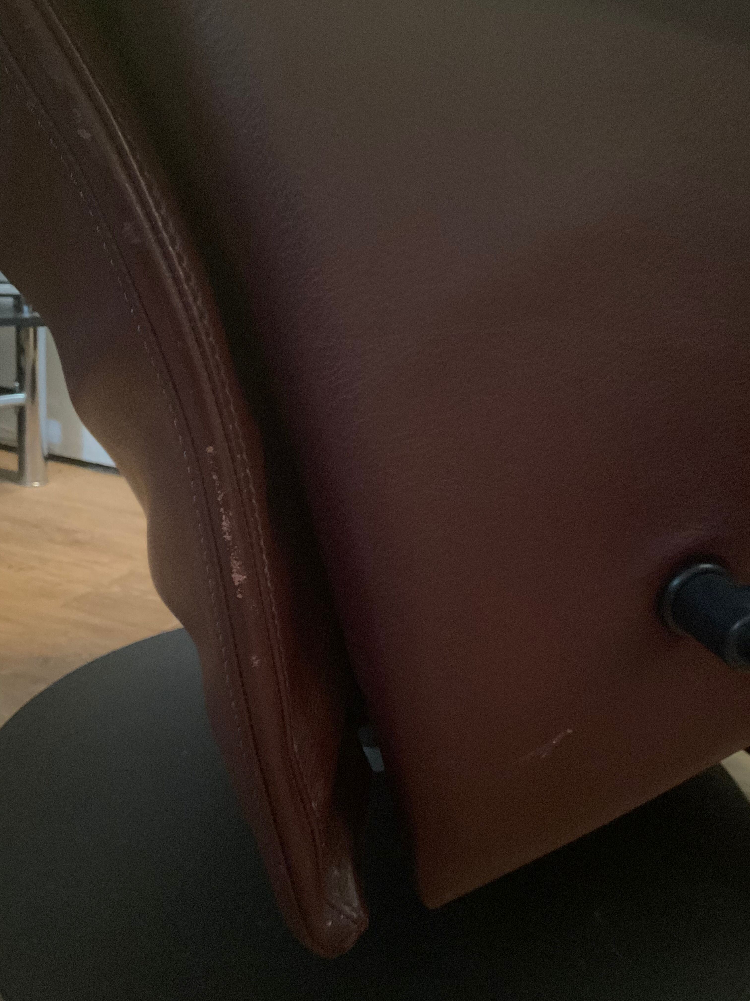 Fauteuil relax Jori des années 70 80 en cuir