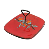 Poet Laval earthenware platter by Didier