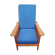 Old morris armchair marked potacol wood teak 1960 vintage