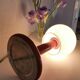Lampe champignon en acier laqué et opaline, bubble gum, space age, 1970