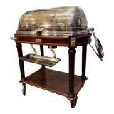 Silver-plated metal cutting trolley in the Louis XVI style