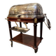 Silver-plated metal cutting trolley in the Louis XVI style