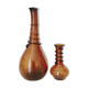 Murano, set of two brown blown glass vases