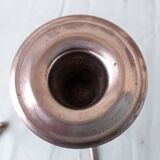 Double candlestick in silver-plated metal