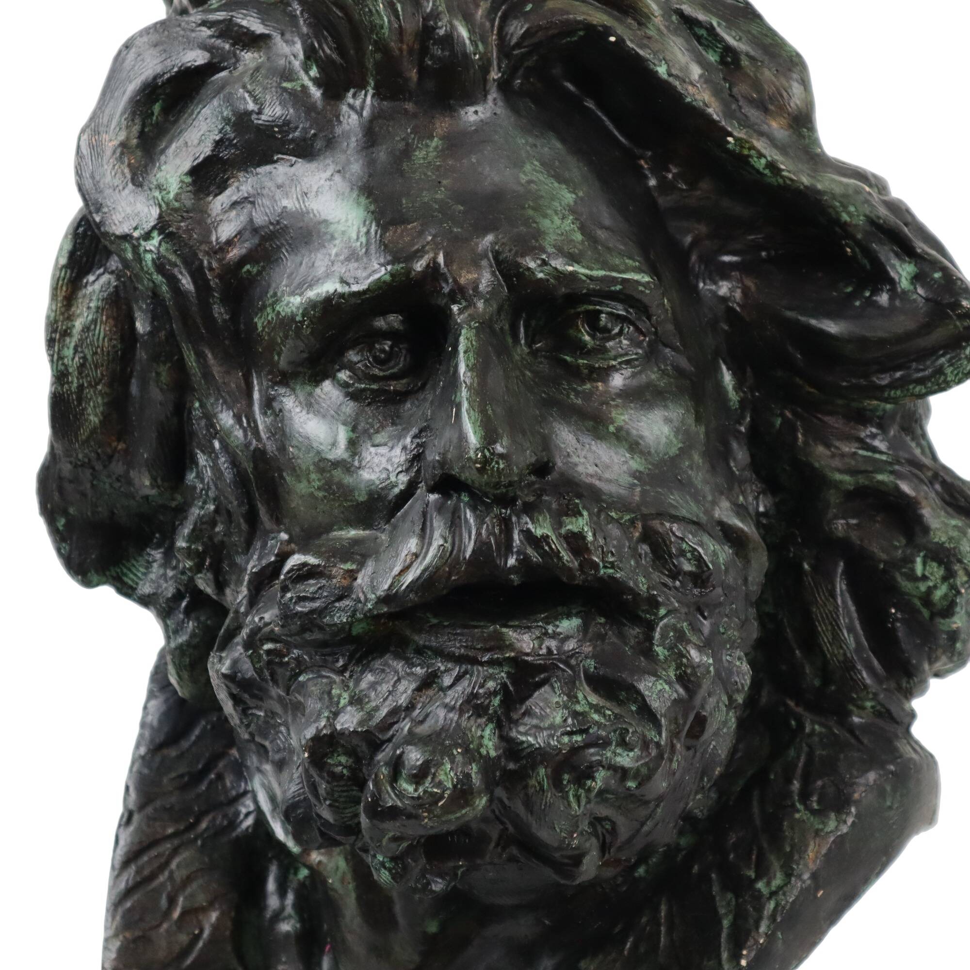 Guerrier néoclassique gaulois tête de gaulois d'après François Rude (1784-1855)