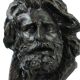 Guerrier néoclassique gaulois tête de gaulois d'après François Rude (1784-1855)
