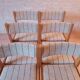 6 Danish Farstrup Scandinavian vintage chairs 1960 solid beech