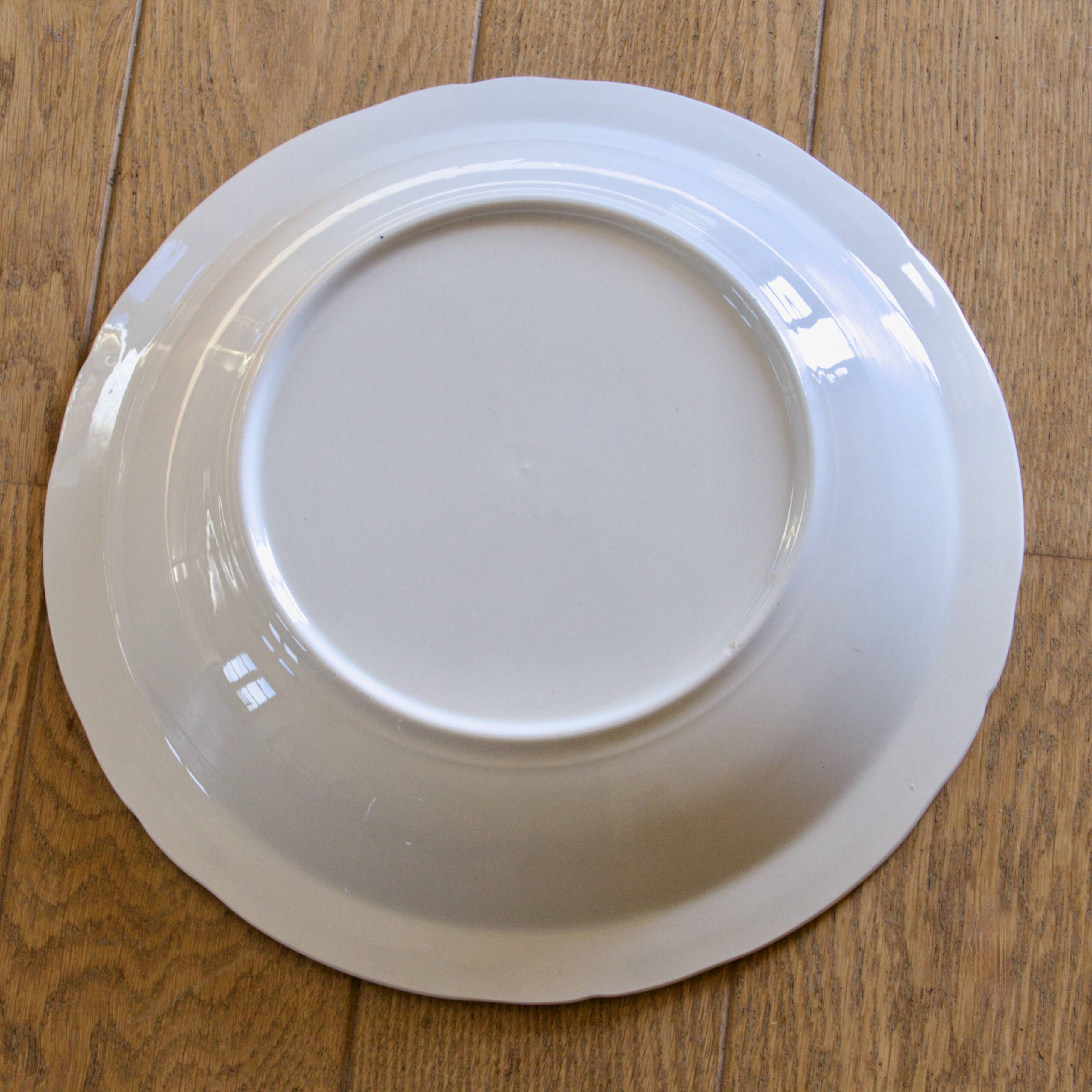 Grand plat creux ancien English Style