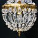 Grapevine balloon chandelier " hollywood regency " 50