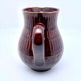 Digoin Sarreguemines brown ceramic jug