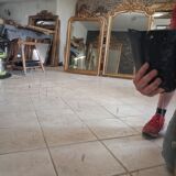 19th-century mirror, 2.04m x 1.25m.