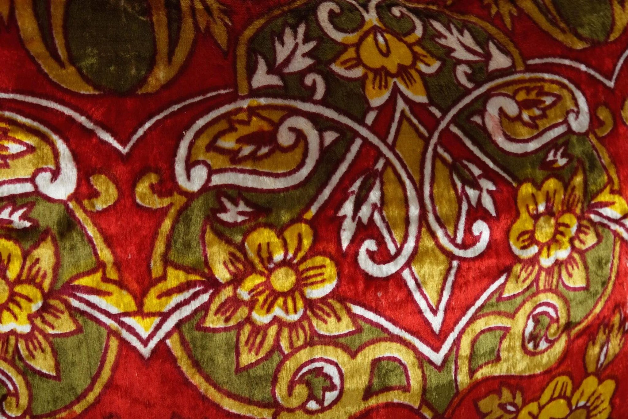Set of 2 vintage velvet cushion covers 46x56 cm
