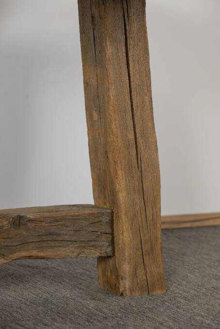 Solid oak dining table