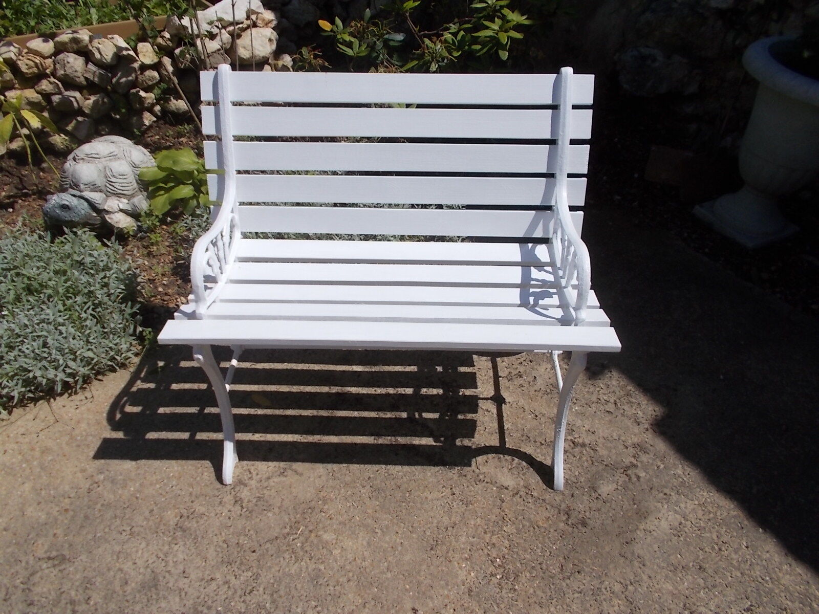 Wrought iron bench