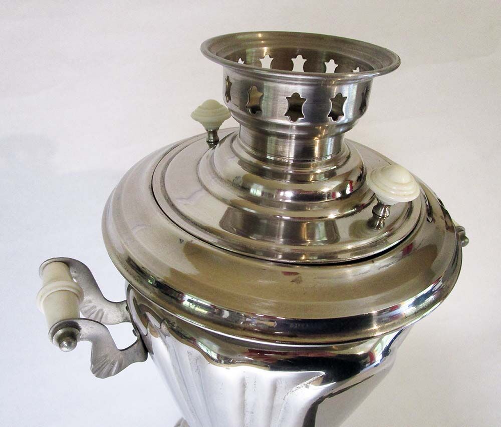 Vintage Samovar in stainless steel