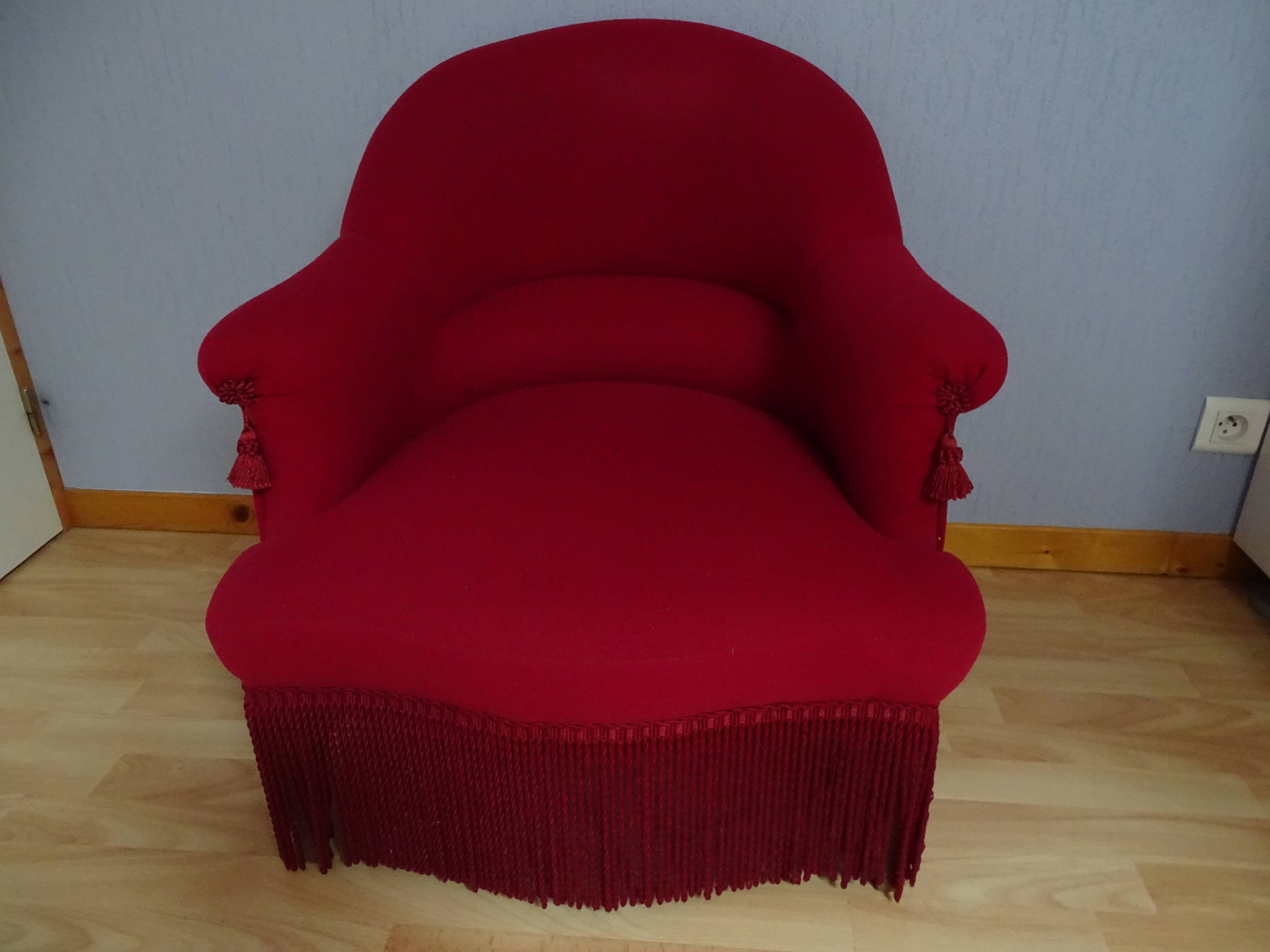 Red toad armchair vintage top