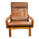 Lounge chair by Grete Jalk for Glostrup, teak and leather, 1960s