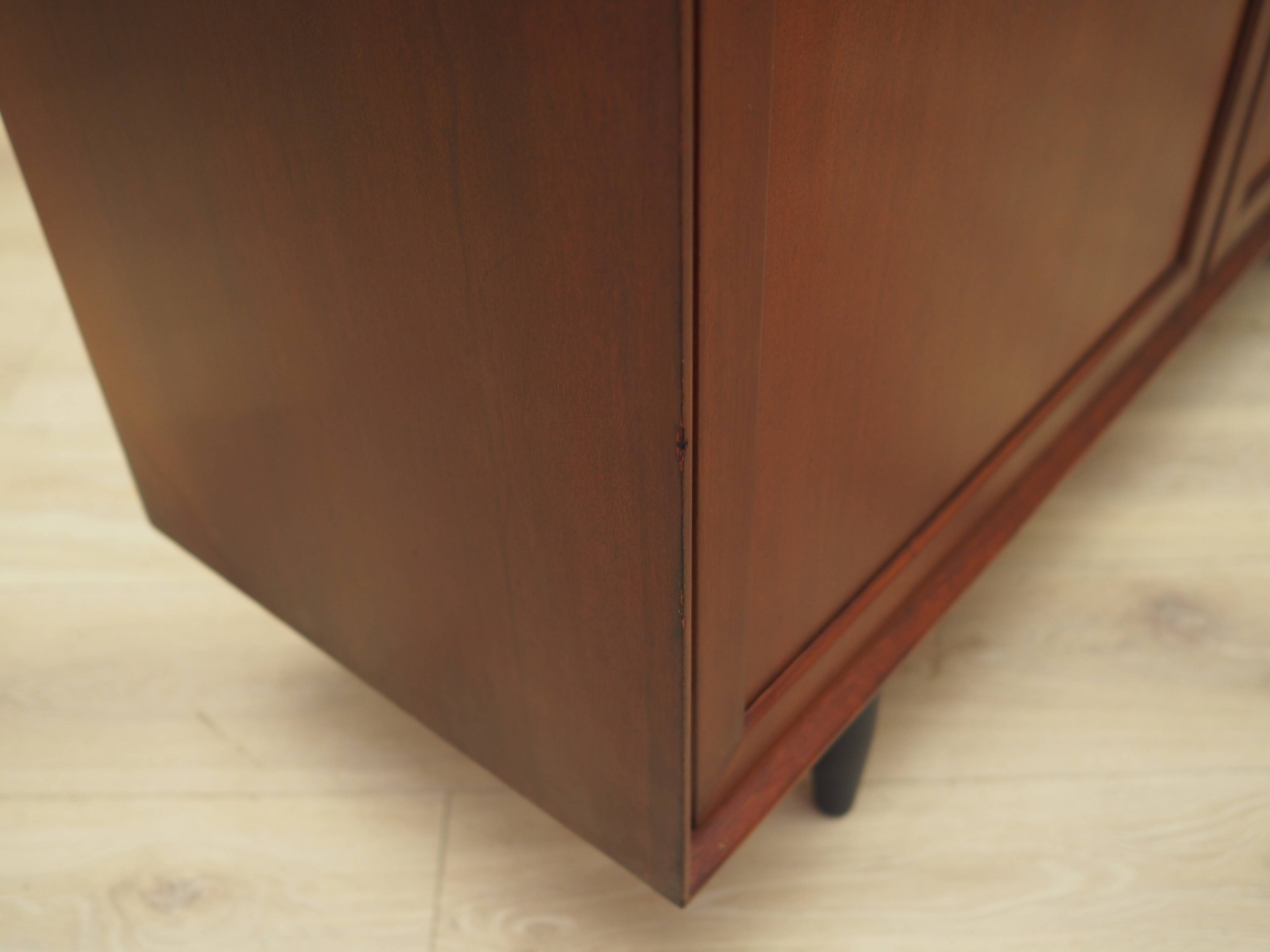 Mahogany cabinet, Danish design, 1970s, manufacturer: PMJ Viby J