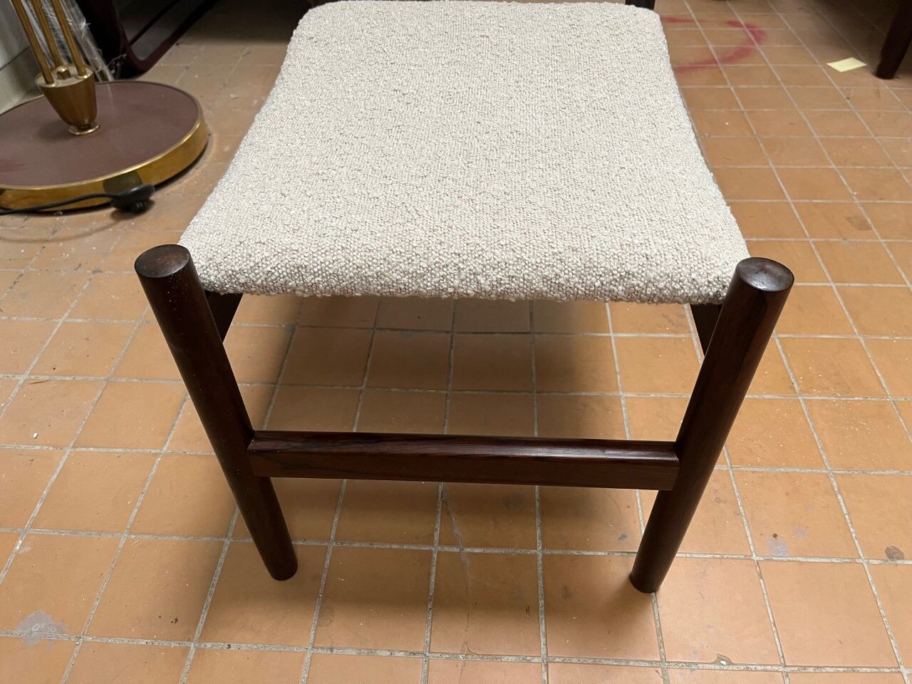Tabouret danois des années 1960 à Bouclé