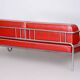 Bauhaus Sofa in Leather & Tubular Steel, 1930s