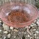 Vintage molded glass salad bowl