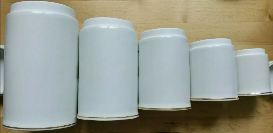 Spice pots Porcelain Birds