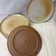 Set of 8 marsh stoneware plates