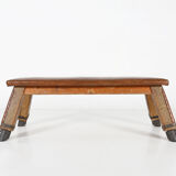 Industrial leather bench ca.1920