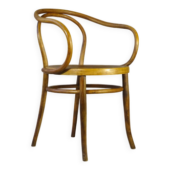 Le Corbusier b9 blond armchair, by Kohn, wooden seat 1915