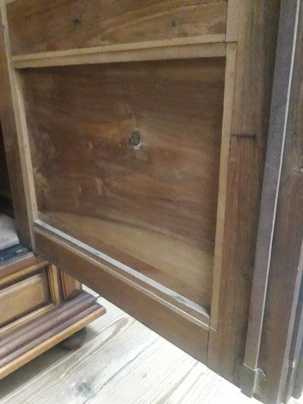 Walnut display cabinet 19th century H234cm