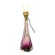 Purple Crystal Table Lamp Val Saint Lambert 1960s