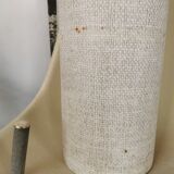 Floor lamp seventies totem, chrome and suede