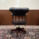 English Chesterfield Captain Chair Black