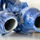 Duo of vases in antique slip