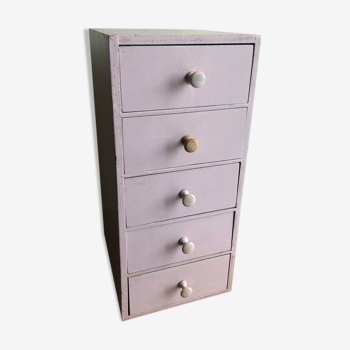 Storage locker wooden drawers