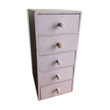 Storage locker wooden drawers
