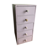 Storage locker wooden drawers