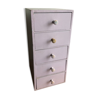 Storage locker wooden drawers