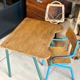 Desk and school chair set