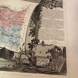 Old illustrated map of the Bouches du Rhône
