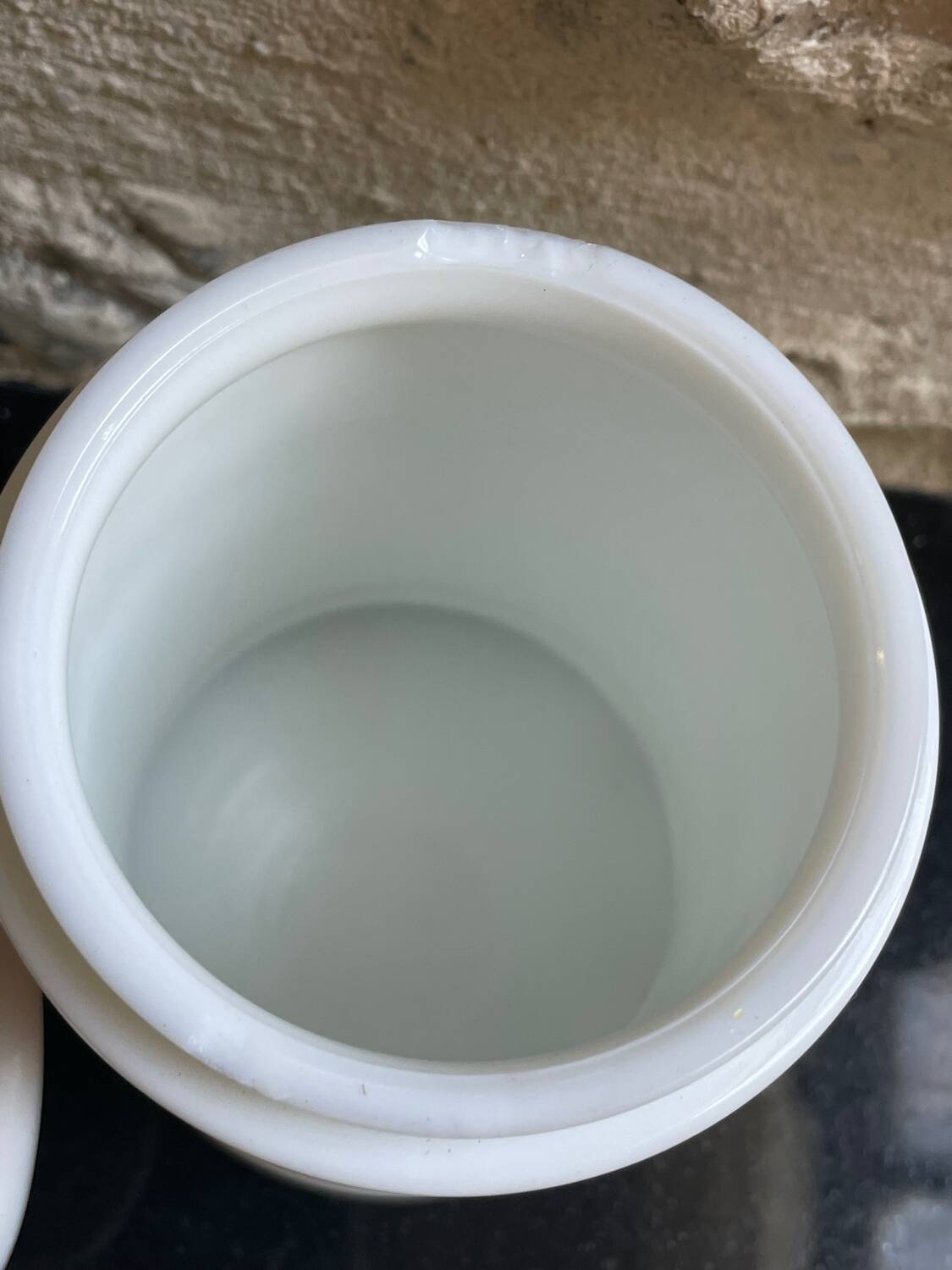 Opaline medicine jar