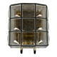 60s 70s Wall Lamp Wall Sconce Glashütte Limburg Germany Glass & Metal