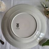 Large round serving platter sarreguemines, epernay model