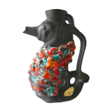 Zoomorphic ceramic pitcher vase, 60s