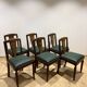6 chaises art déco loupe de noyer