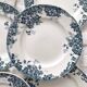 6 flat ironstone plates “Marie Louise” Saint Amand and Hamage