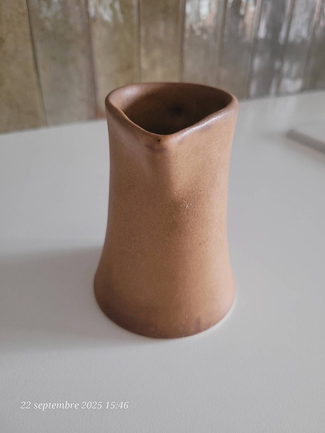 Stoneware milk jug