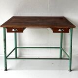 Vintage industrial console with drawers