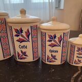 Lot 5 spice jars Digoin Sarreguemines