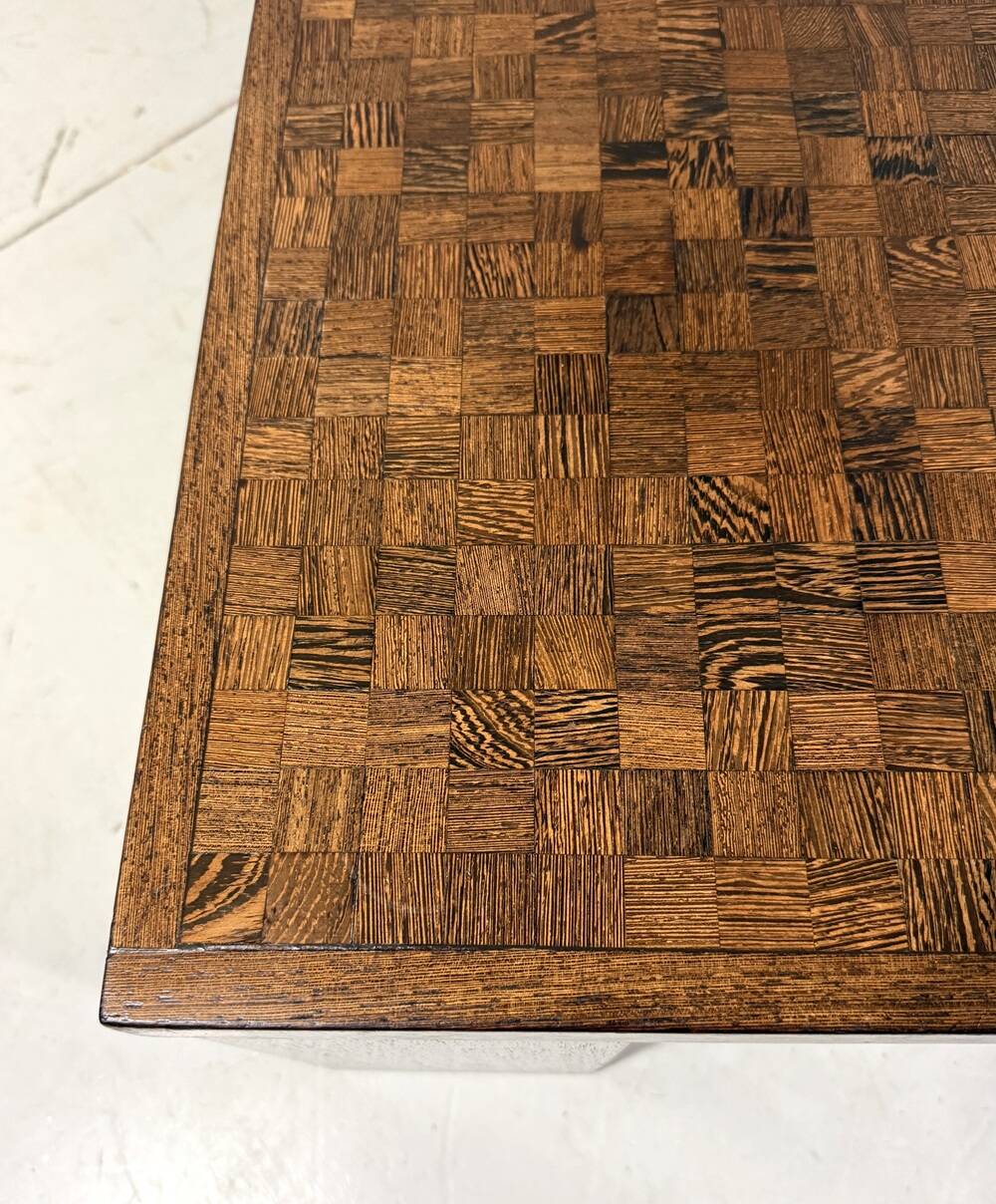 Danish coffee table in wenge end-grain mosaic Tranekaer Denmark